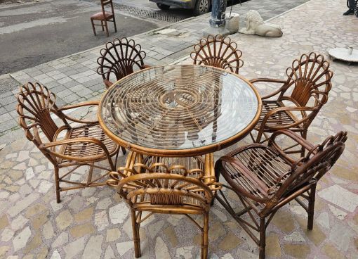 Ataşehirden Aldığım Bambu Masa Sandalye Takımı